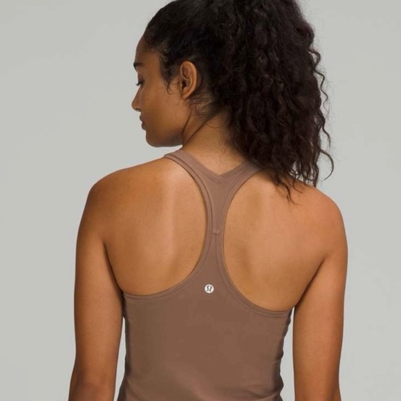 Lululemon Brown Cool Racerback Tank Top short version - Picture 2 of 3